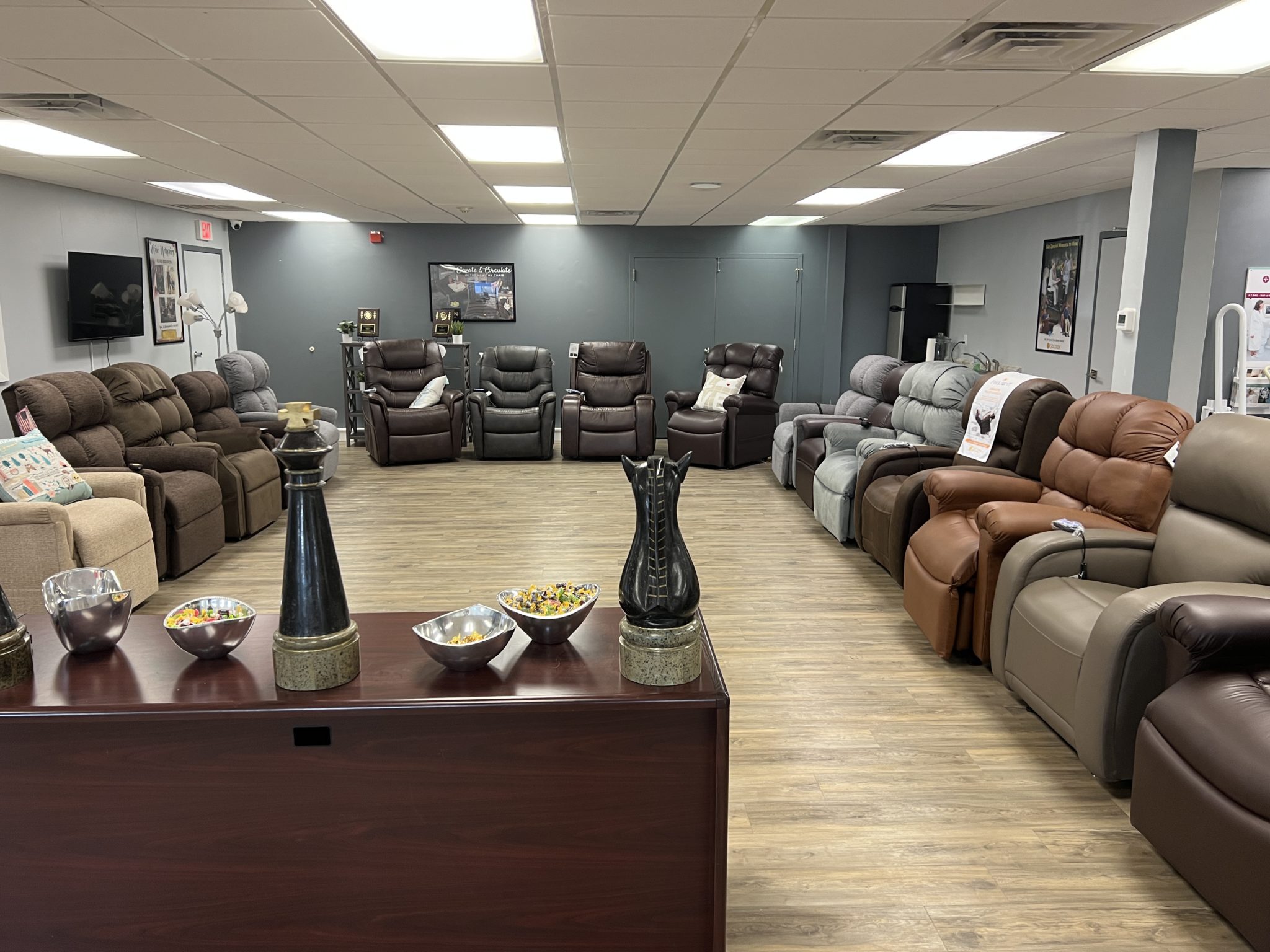 Golden Technologies lift chair recliners in the 101 Mobility showroom